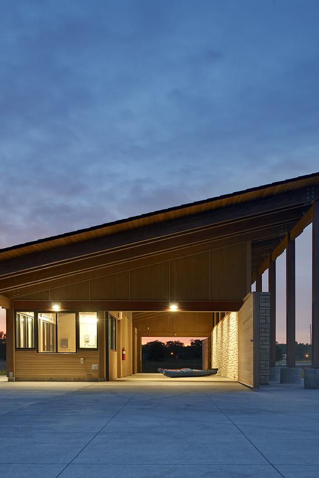 Terry Trueblood Boathouse at dawn